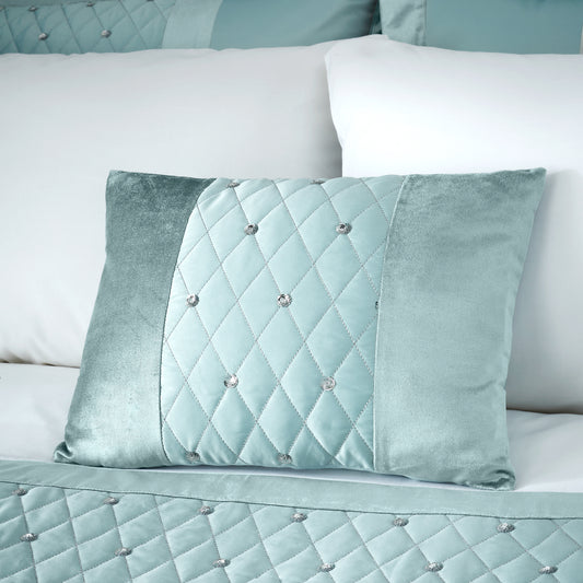 Catherine Lansfield Sequin Cluster Filled Cushion - Duck Egg