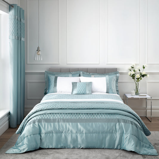 Catherine Lansfield Sequin Cluster Duvet Cover Set - Duck Egg