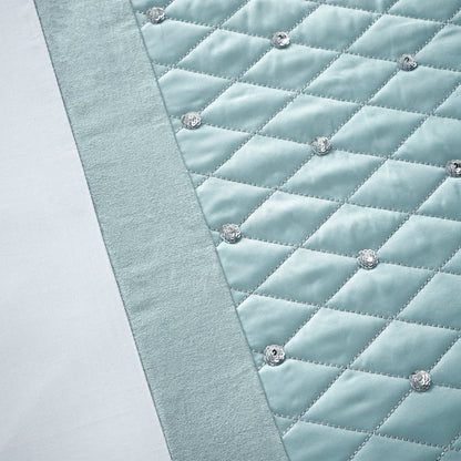 Catherine Lansfield Sequin Cluster Duvet Cover Set - Duck Egg