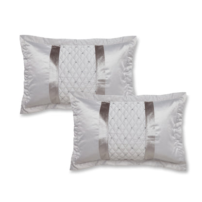 Catherine Lansfield Sequin Cluster Duvet Cover Set - Silver