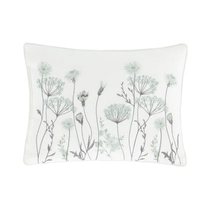 Catherine Lansfield Meadowsweet Floral Filled Cushion - Green