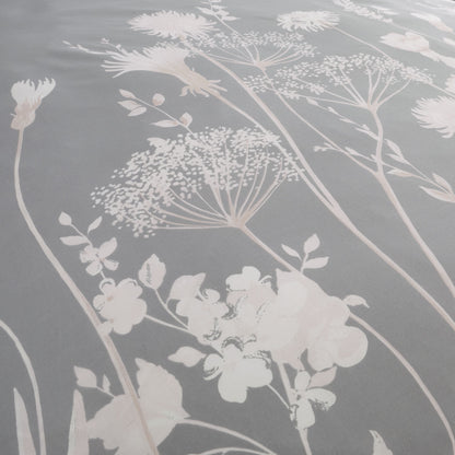 Catherine Lansfield Meadowsweet Floral Duvet Cover Set - Pink/Grey
