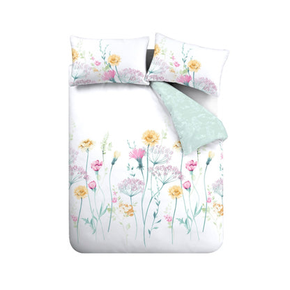 Catherine Lansfield Meadowsweet Floral Duvet Cover Set - Bright