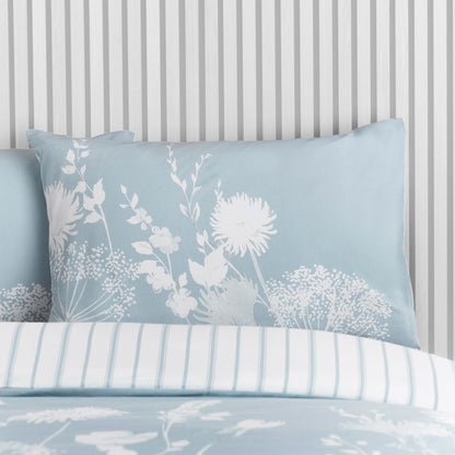 Catherine Lansfield Meadowsweet Floral Duvet Cover Set - Blue