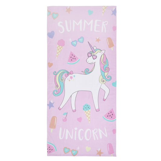 Catherine Lansfield Summer Unicorn Beach Towel
