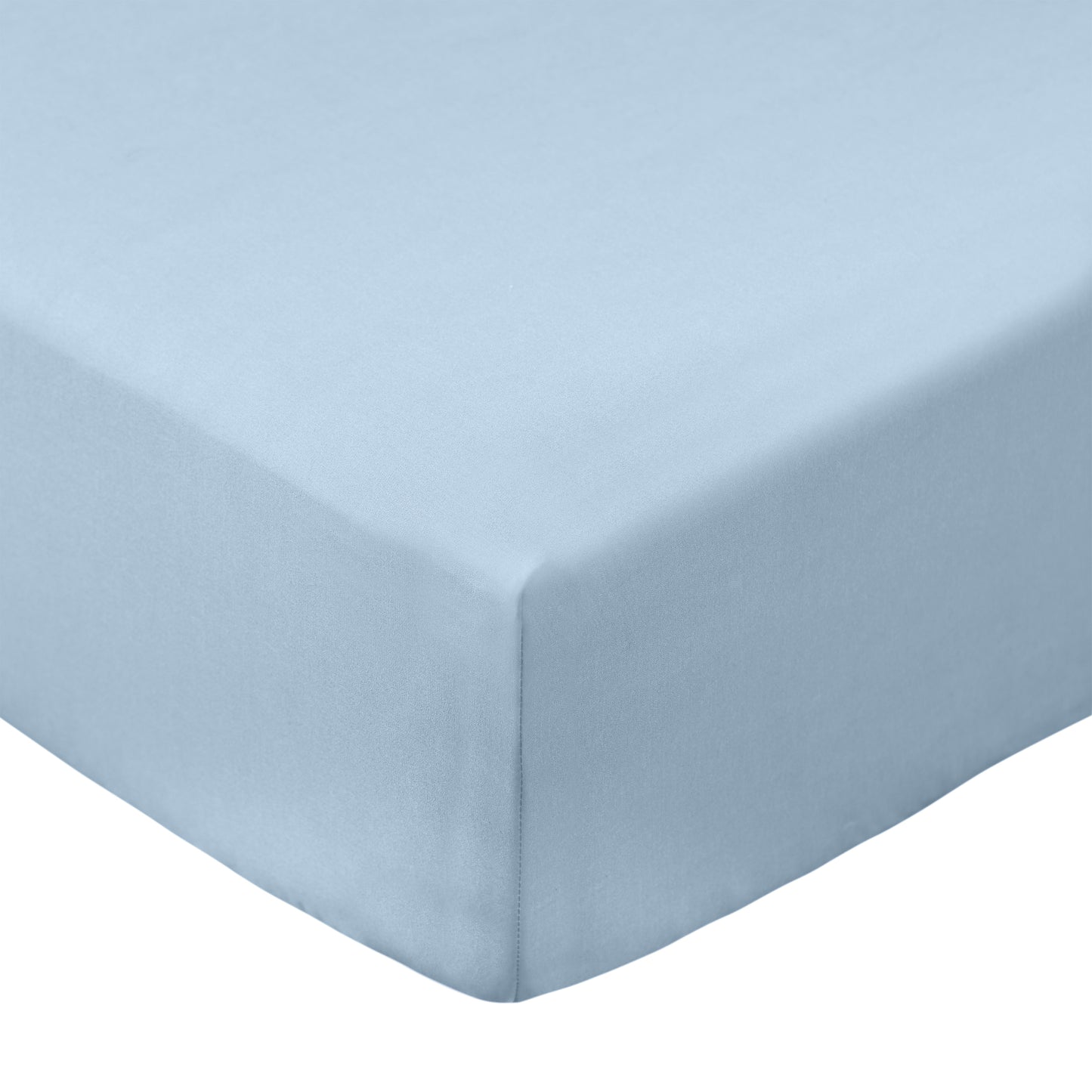 Bianca 200TC Cotton Percale Fitted Sheet - Blue