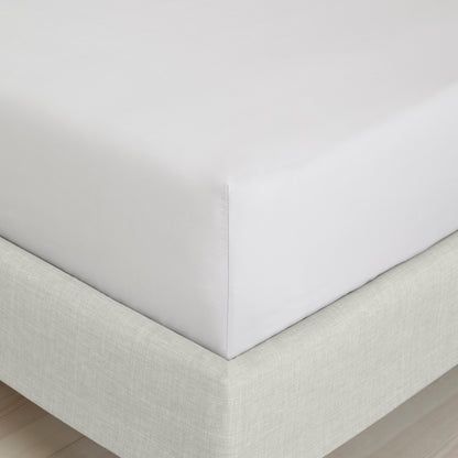 Bianca 200TC Cotton Percale Fitted Sheet - Grey