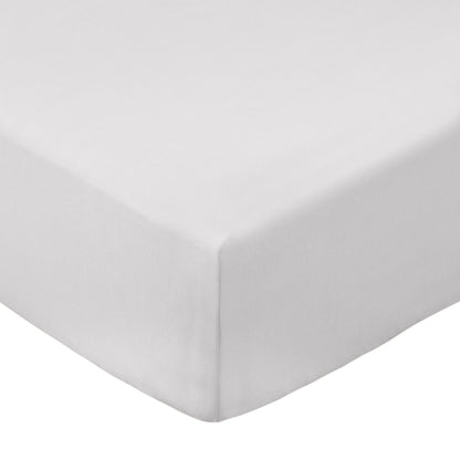 Bianca 200TC Cotton Percale Fitted Sheet - Grey
