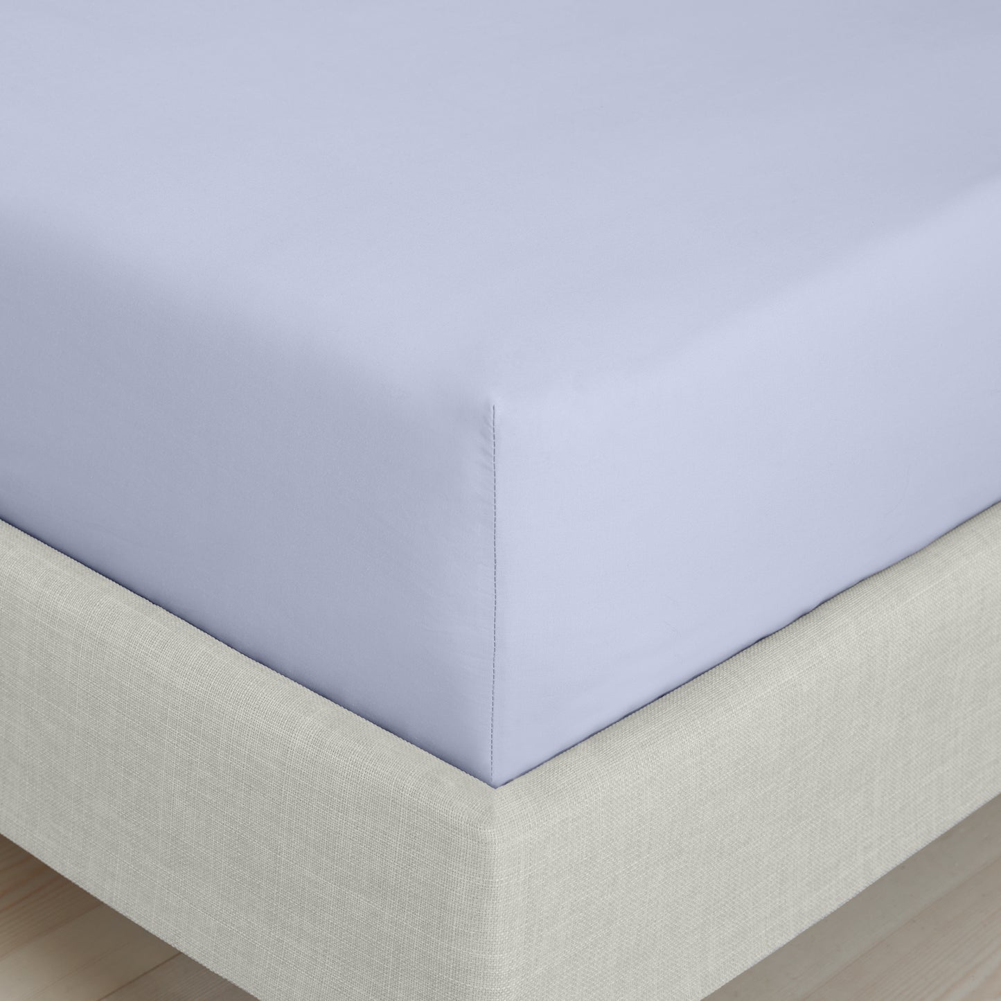 Bianca 200TC Cotton Percale Fitted Sheet - Lavender