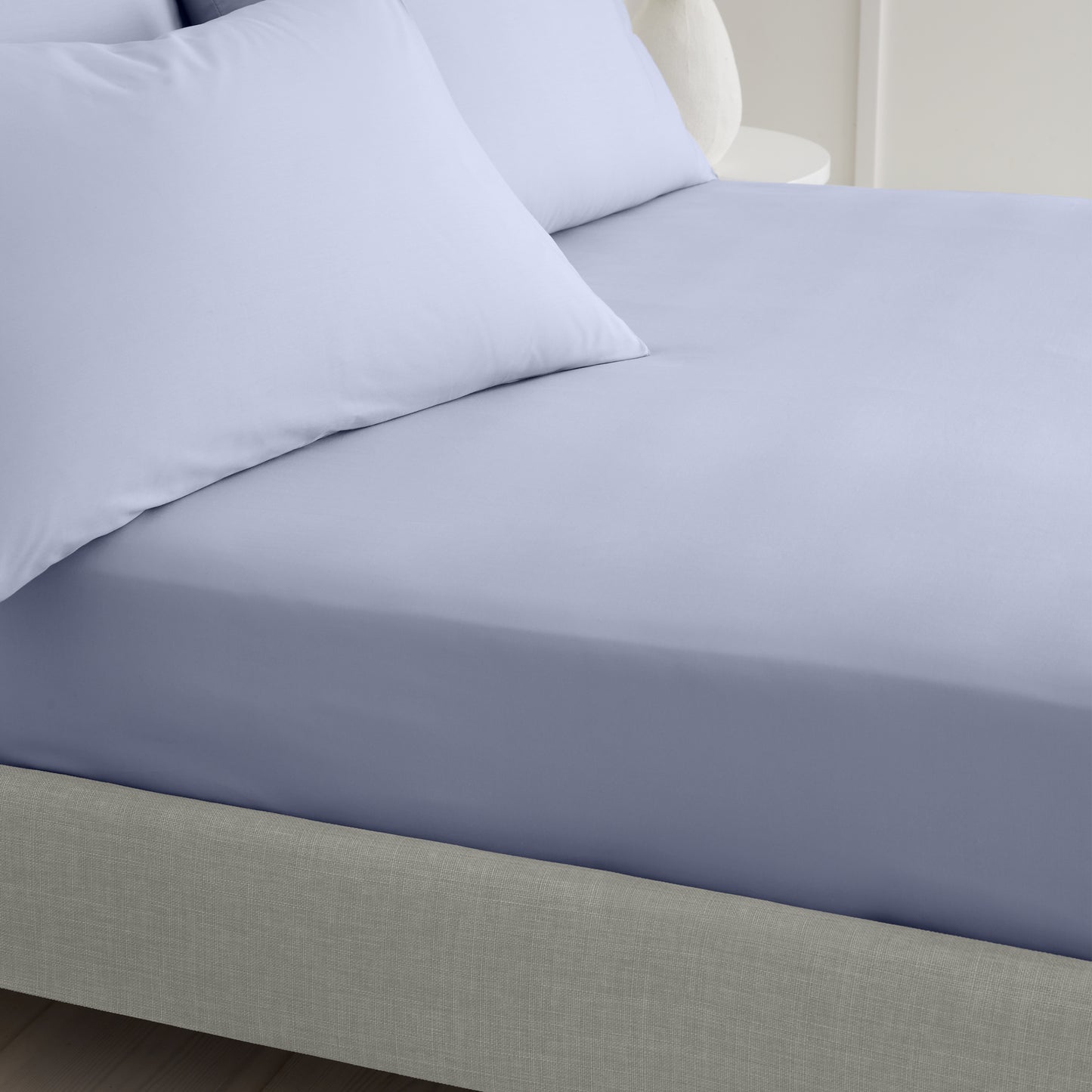 Bianca 200TC Cotton Percale Fitted Sheet - Lavender