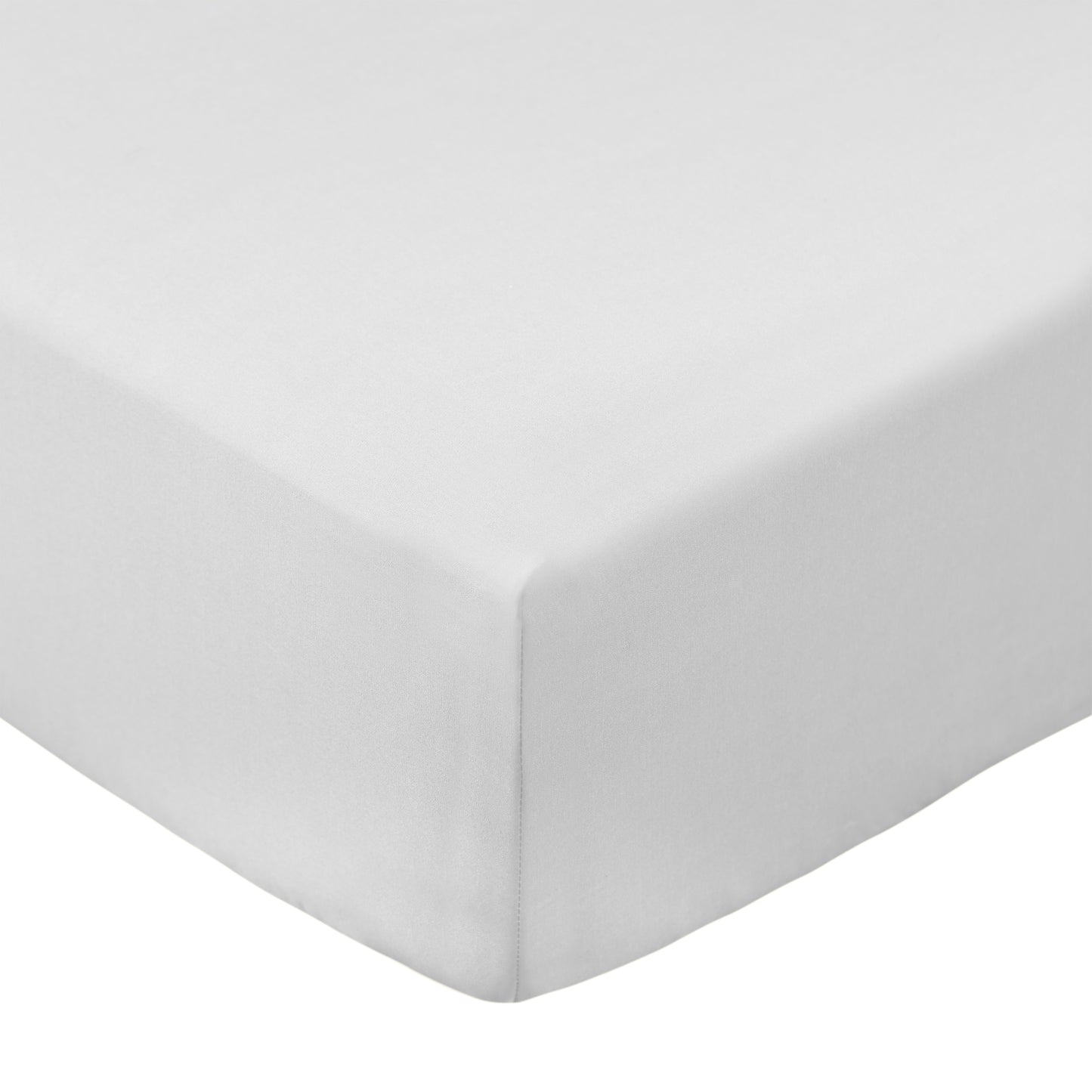 Bianca 200TC Cotton Percale Fitted Sheet - White
