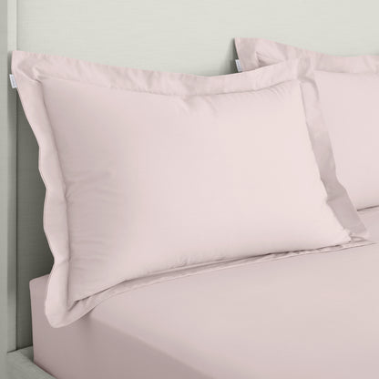 Bianca 200TC Cotton Percale Fitted Sheet - Blush