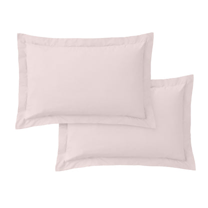 Bianca 200TC Cotton Percale Fitted Sheet - Blush