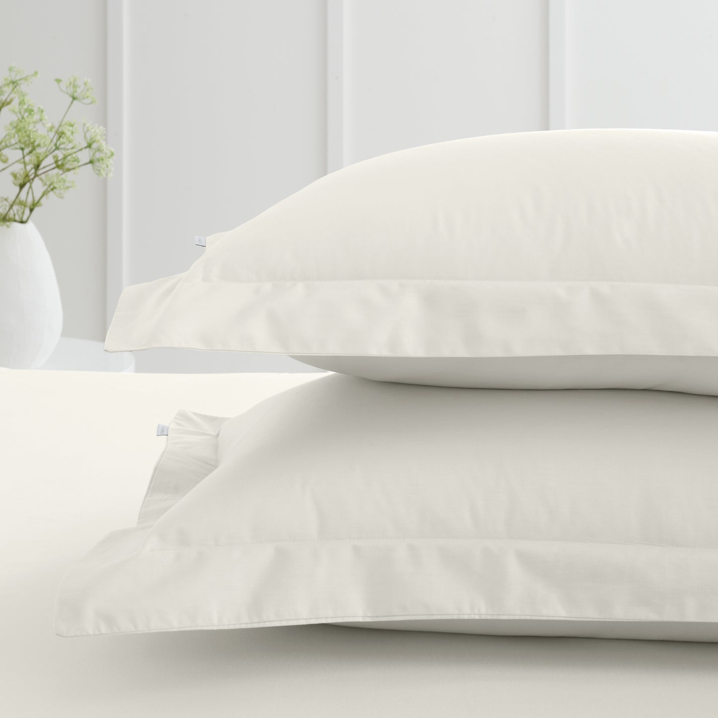 Bianca 200TC Cotton Percale Fitted Sheet - Cream
