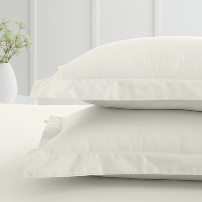 Bianca 200TC Cotton Percale Fitted Sheet - Cream