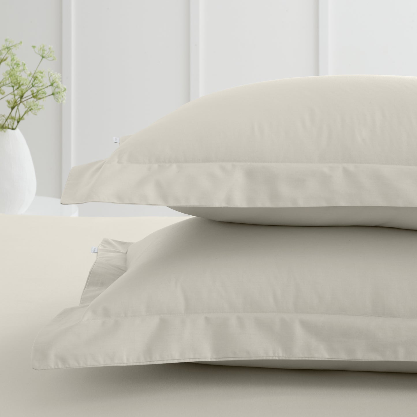 Bianca 200TC Cotton Percale Fitted Sheet - Natural