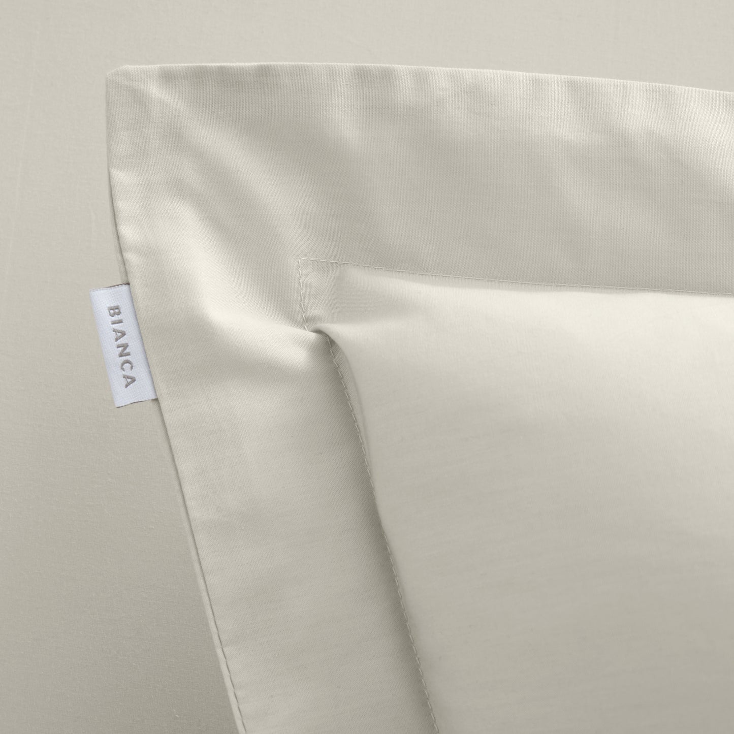 Bianca 200TC Cotton Percale Fitted Sheet - Natural