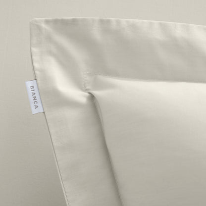 Bianca 200TC Cotton Percale Fitted Sheet - Natural