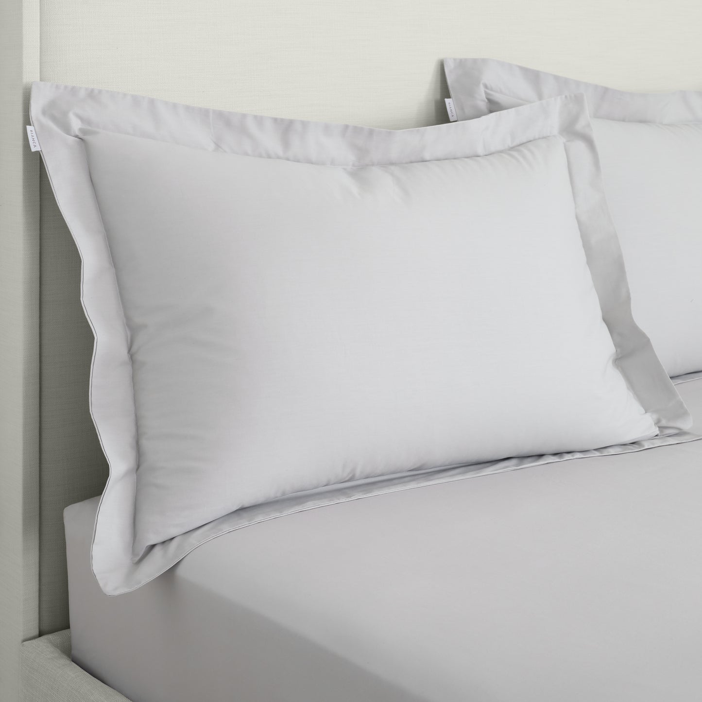 Bianca 200TC Cotton Percale Fitted Sheet - Grey