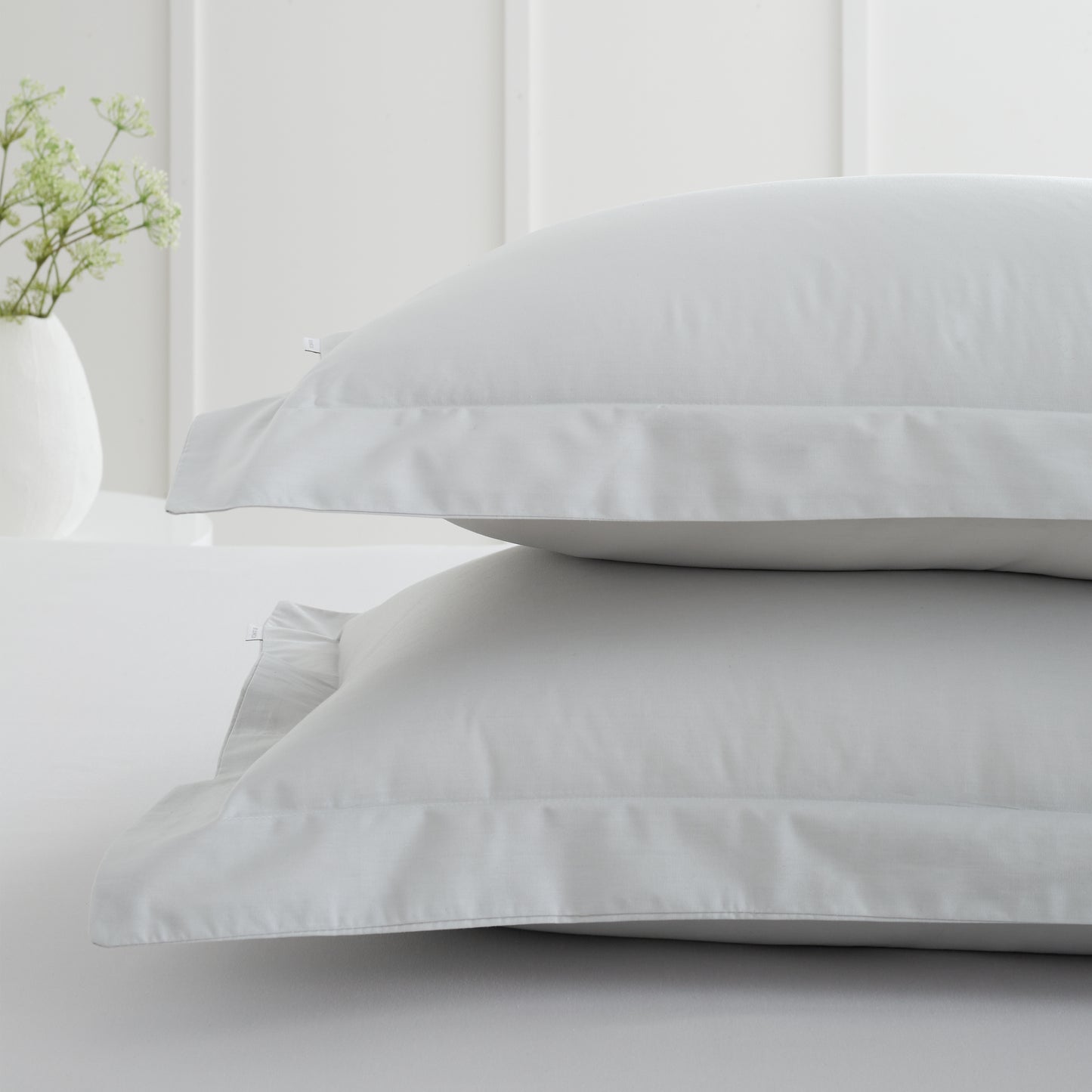 Bianca 200TC Cotton Percale Fitted Sheet - Grey