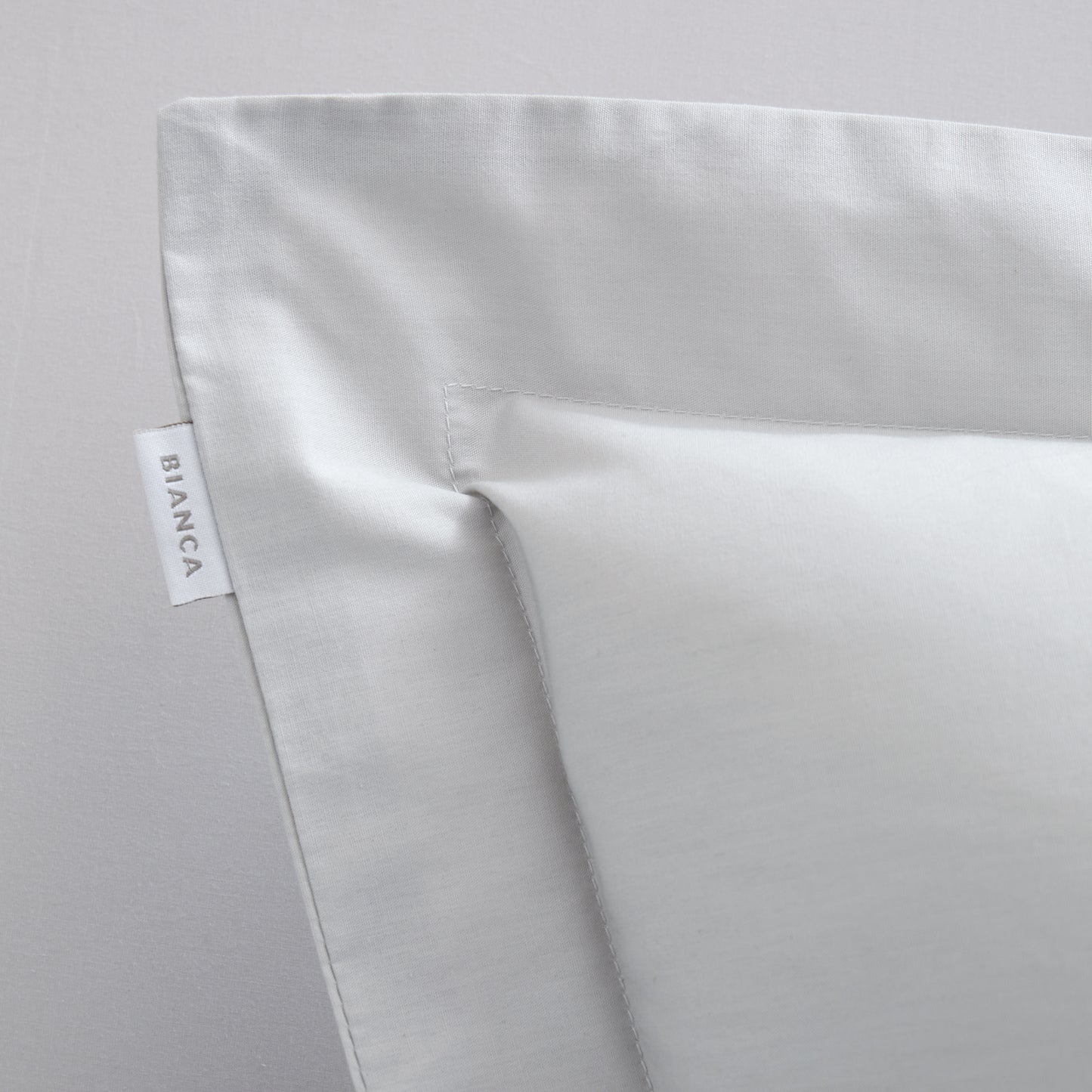Bianca 200TC Cotton Percale Fitted Sheet - Grey