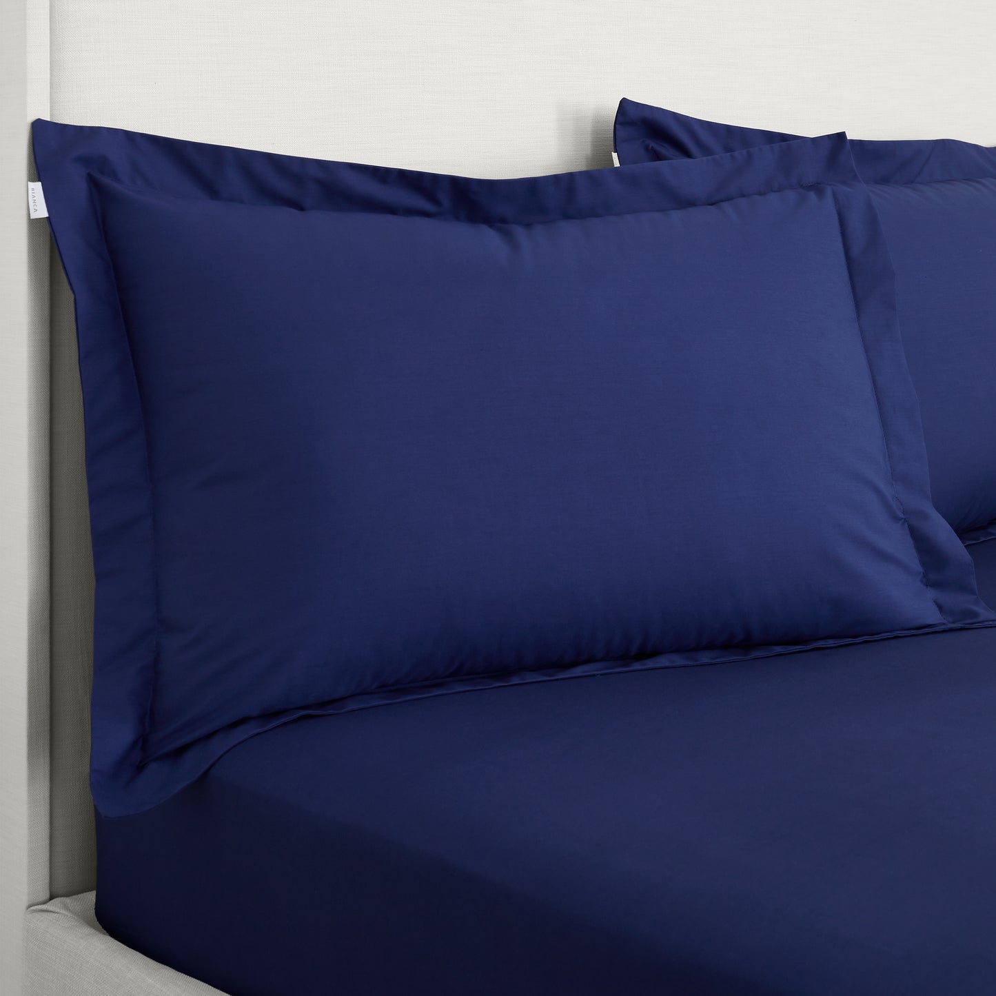 Bianca 200TC Cotton Percale Fitted Sheet - Navy