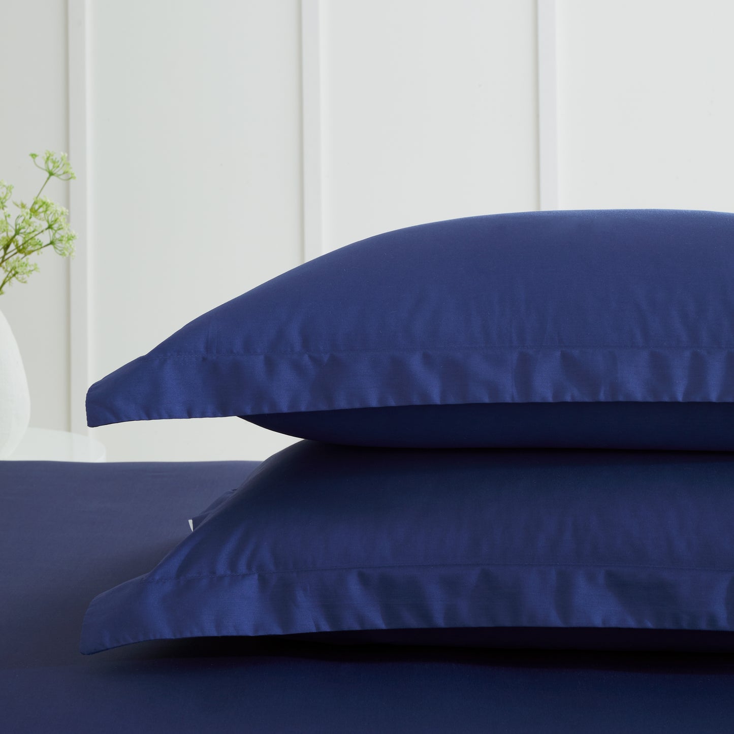 Bianca 200TC Cotton Percale Fitted Sheet - Navy