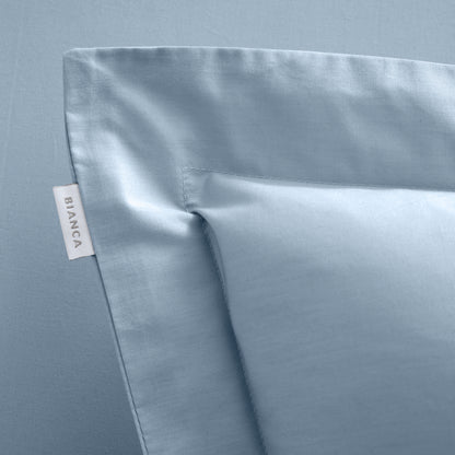 Bianca 200TC Cotton Percale Fitted Sheet - Blue