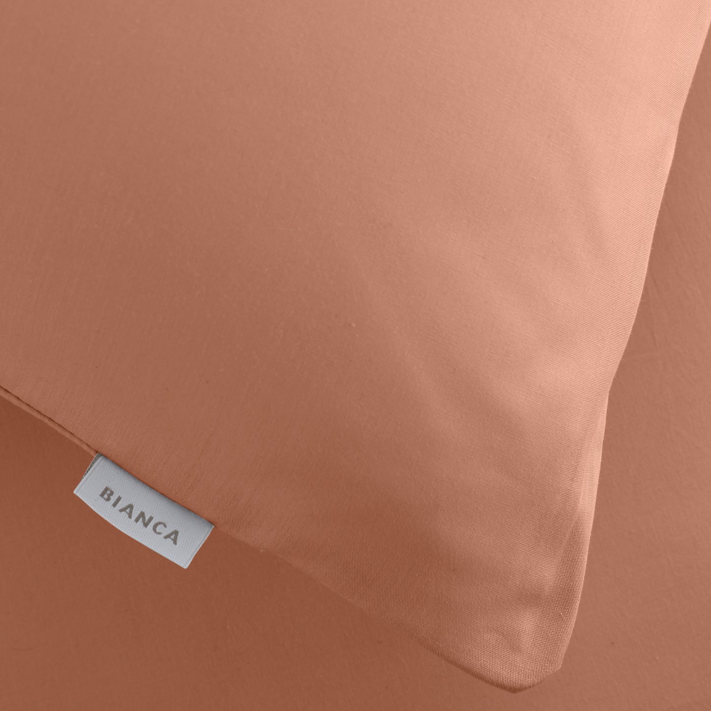 Bianca 200TC Cotton Percale Fitted Sheet - Clay