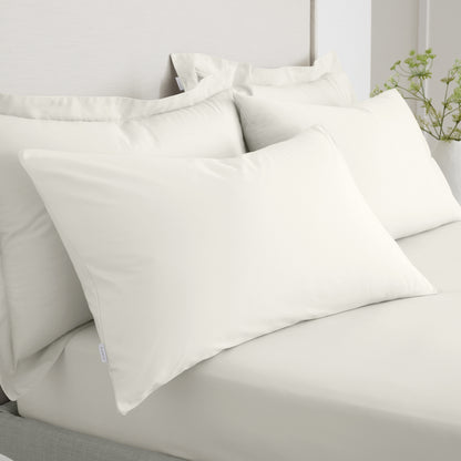 Bianca 200TC Cotton Percale Fitted Sheet - Cream