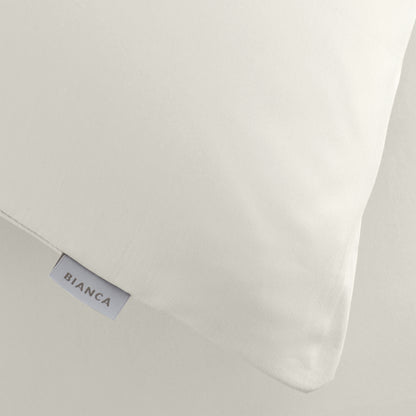 Bianca 200TC Cotton Percale Fitted Sheet - Cream