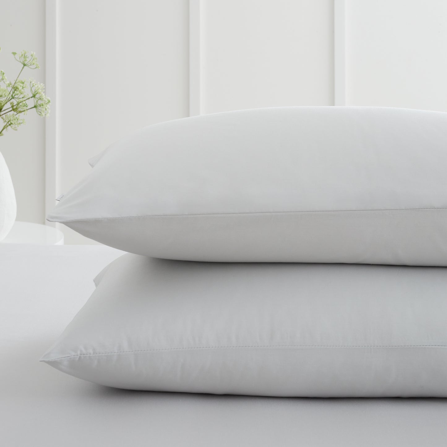 Bianca 200TC Cotton Percale Fitted Sheet - Grey
