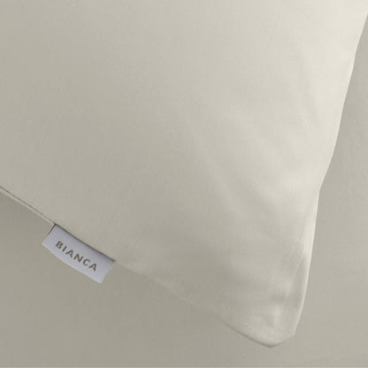 Bianca 200TC Cotton Percale Fitted Sheet - Natural