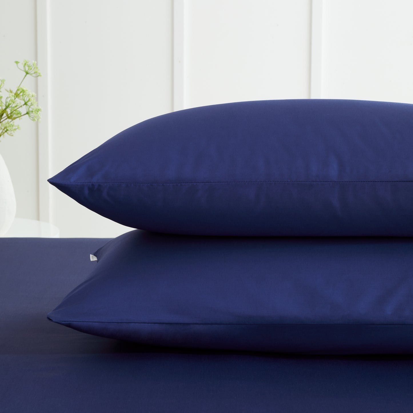 Bianca 200TC Cotton Percale Fitted Sheet - Navy