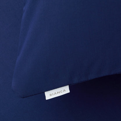 Bianca 200TC Cotton Percale Fitted Sheet - Navy