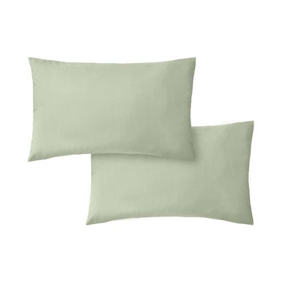 Bianca 200TC Cotton Percale Fitted Sheet - Sage