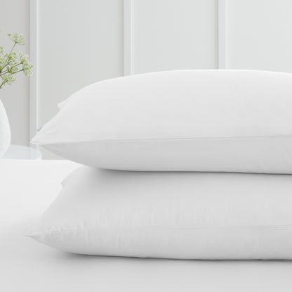 Bianca 200TC Cotton Percale Fitted Sheet - White