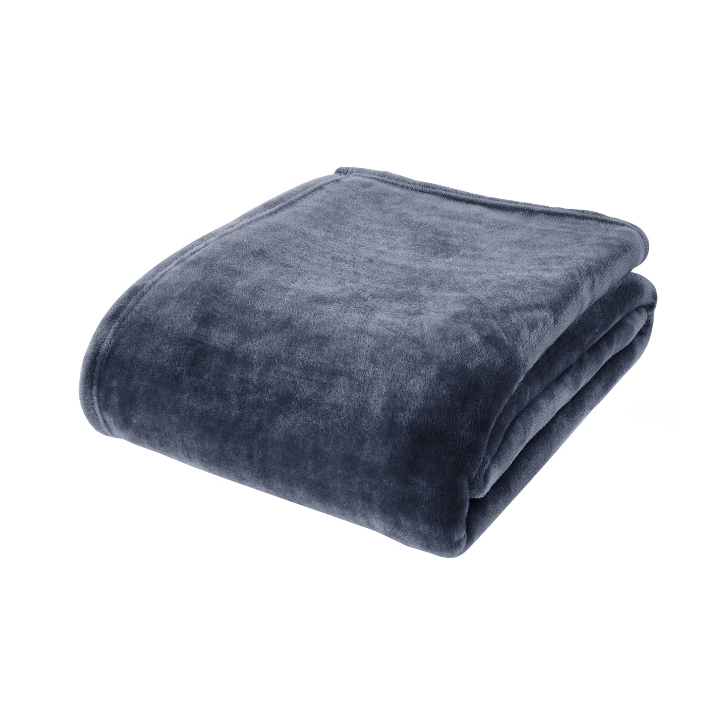 Catherine Lansfield Raschel Velvet Touch Throw - Navy