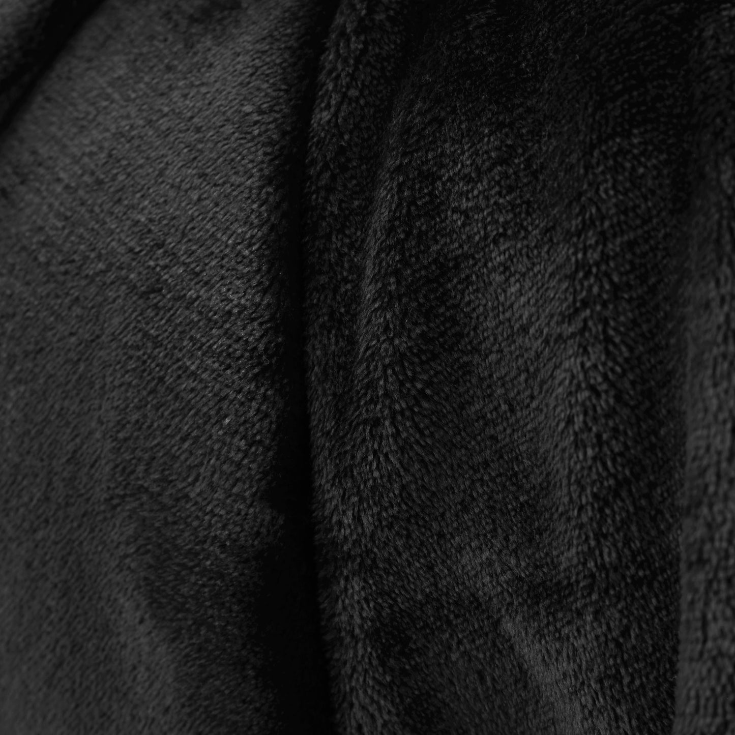 Catherine Lansfield Raschel Velvet Touch Throw - Black