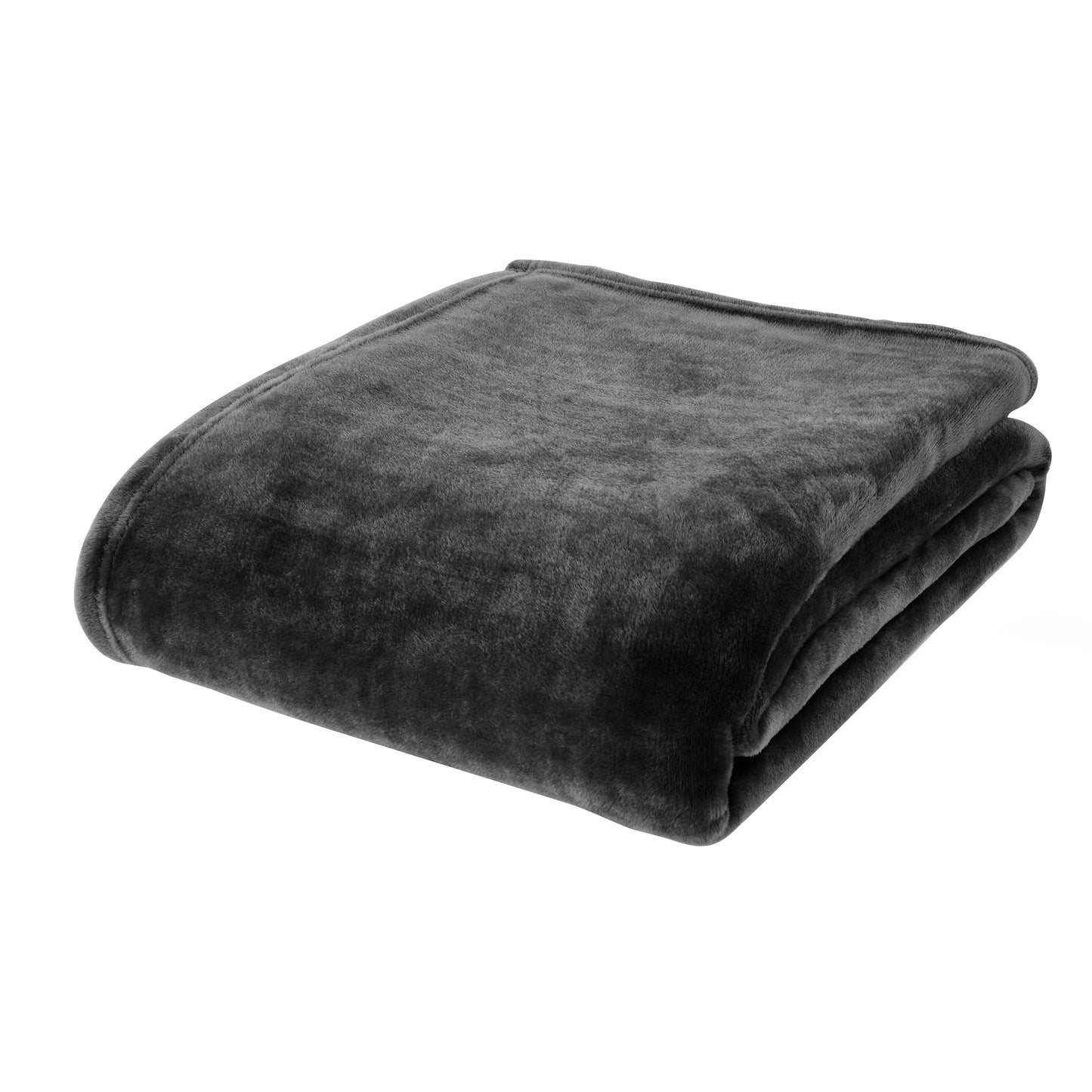 Catherine Lansfield Raschel Velvet Touch Throw - Black