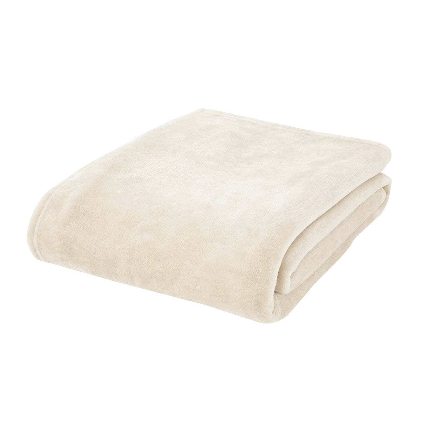 Catherine Lansfield Raschel Velvet Touch Throw - Cream