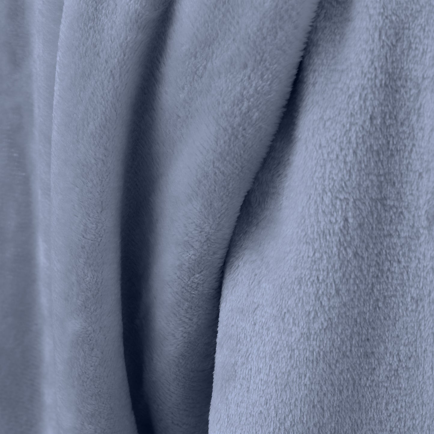 Catherine Lansfield Raschel Velvet Touch Throw - Blue