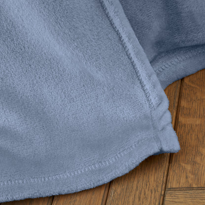 Catherine Lansfield Raschel Velvet Touch Throw - Blue
