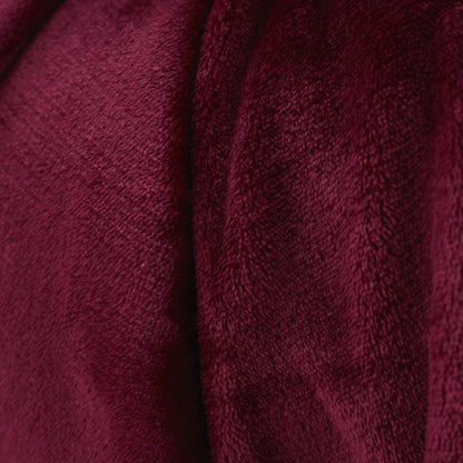Catherine Lansfield Raschel Velvet Touch Throw - Red