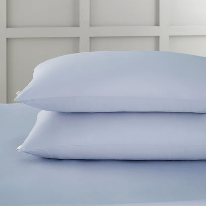 Bianca 400TC Cotton Sateen Fitted Sheet - Blue