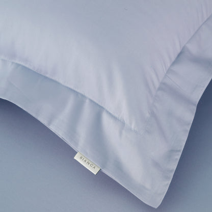 Bianca 400TC Cotton Sateen Fitted Sheet - Blue