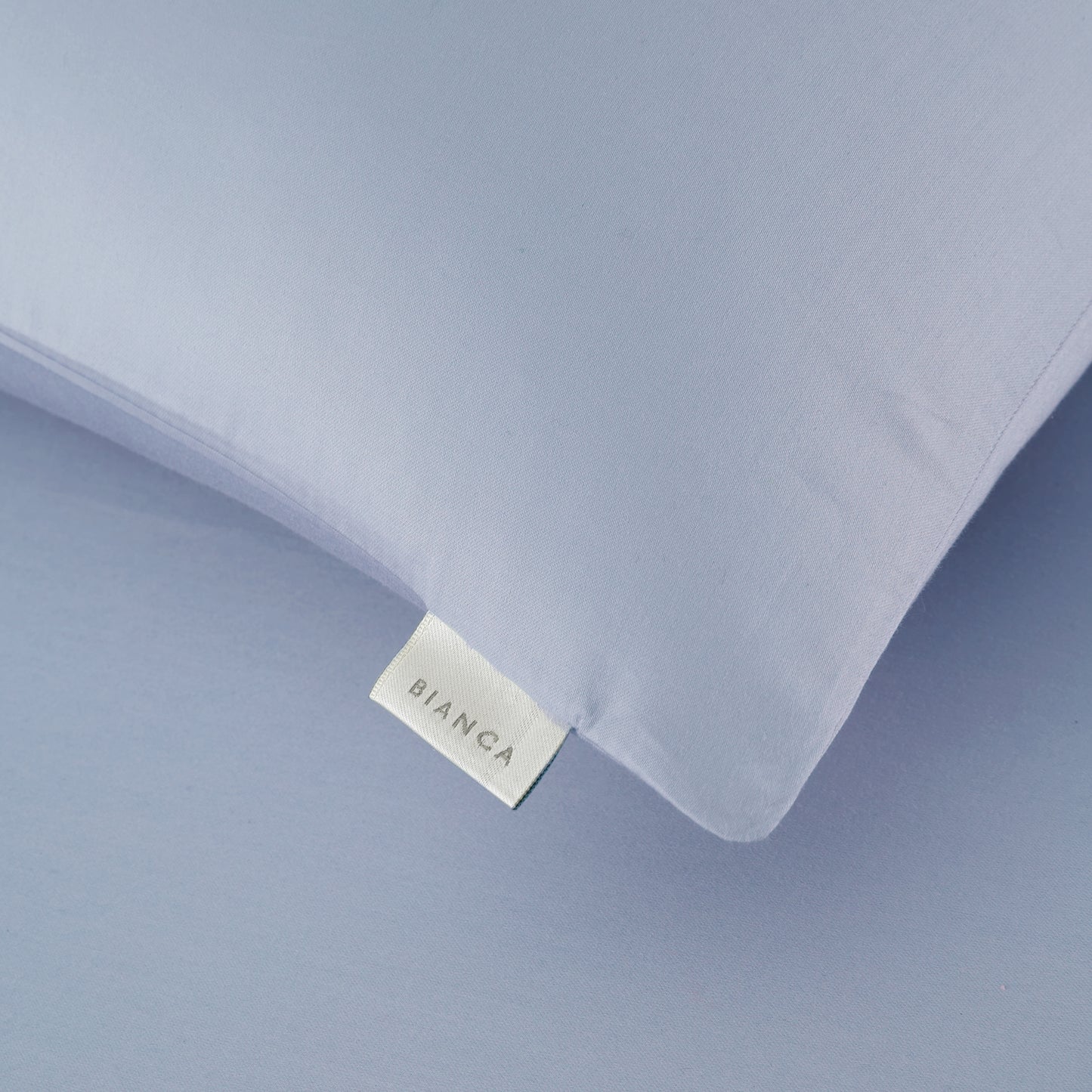 Bianca 400TC Cotton Sateen Fitted Sheet - Blue