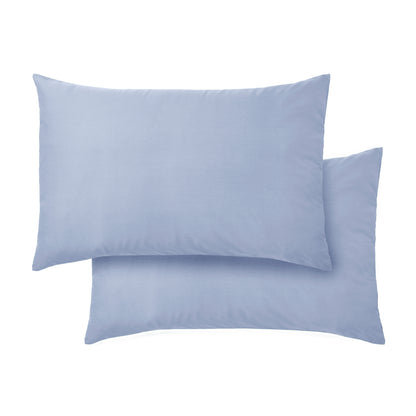 Bianca 400TC Cotton Sateen Fitted Sheet - Blue