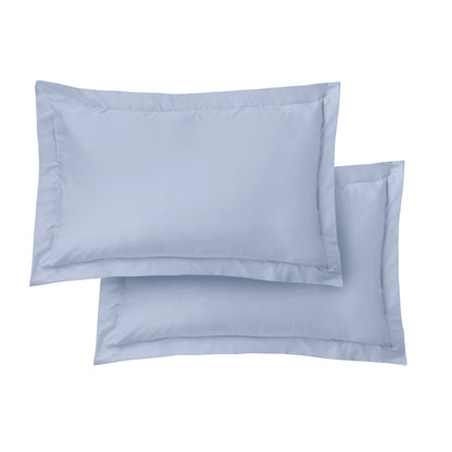 Bianca 400TC Cotton Sateen Fitted Sheet - Blue