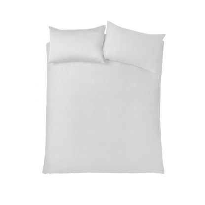 Bianca 400TC Cotton Sateen Duvet Cover Set - White